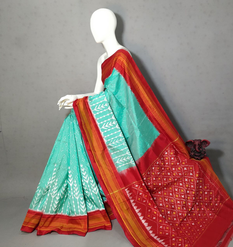 PGMRIDSS4S28BICD40- Ikat silk saree