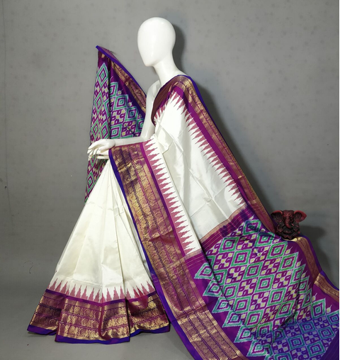 PGMRIDSS4V11BXDD34- Ikat silk saree