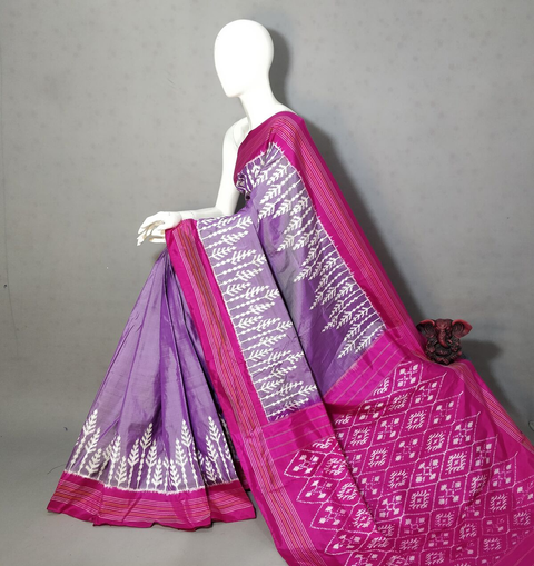 PGMRIDSS4S28BICD35- Ikat silk saree