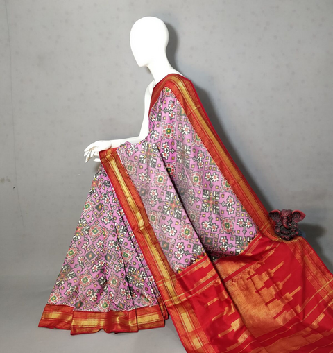 PGMRIDSS4D03EDDC14- Ikat silk saree