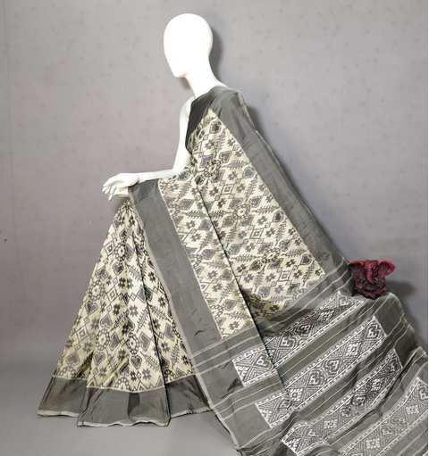 PGMRIDSS4O22NICD21- Ikat silk saree