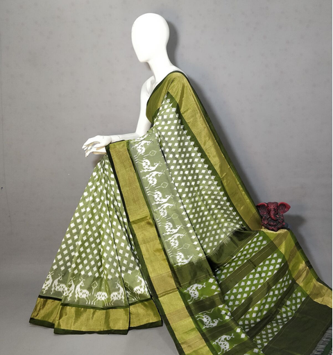 PGMRIDSS4S17TFCD10- Ikat silk saree