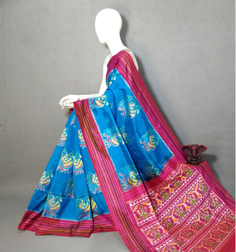 PGMRIDSS4S20NICD23- Ikat silk saree