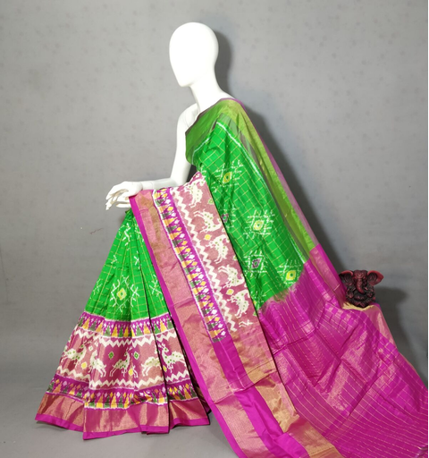 PGMRIDSS4S28BICD32- Ikat silk saree