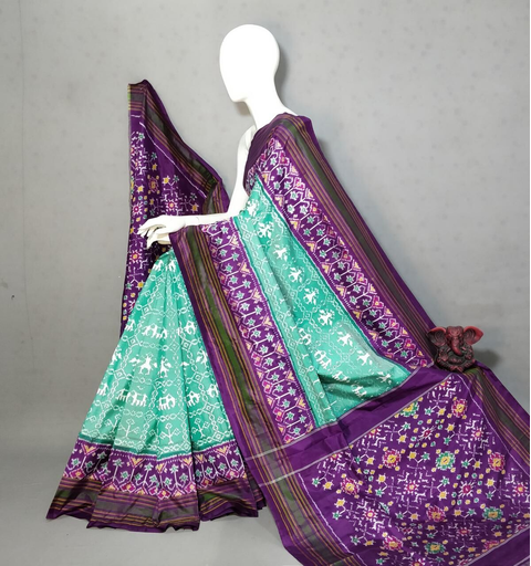 PGMRIDSS4V05NIDC02- Ikat silk saree