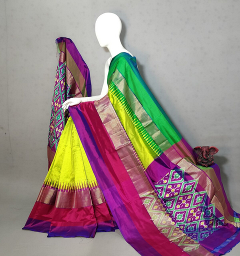 PGMRIDSS4D12TSCD20- Ikat silk saree