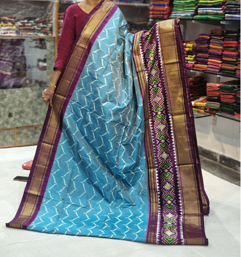 PGMRIDSS4D28BBDC17- Ikat silk saree