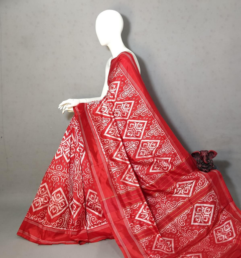 PGMRIDSS4O01BICC29- Ikat silk saree