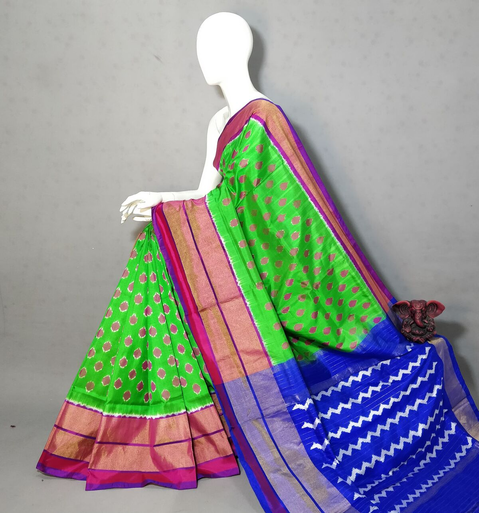 PGMRIDSS4S30TFCC33- Ikat silk saree