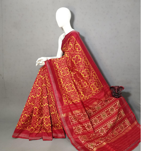 PGMRIDSS4D29NICC24- Ikat silk saree