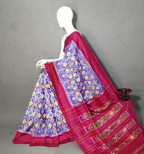 PGMRIDSS4D31BICD33- Ikat silk saree