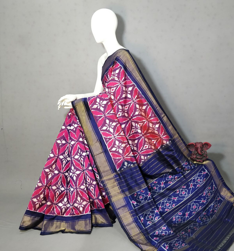 PGMRIDSS4S24BXDC33- Ikat silk saree