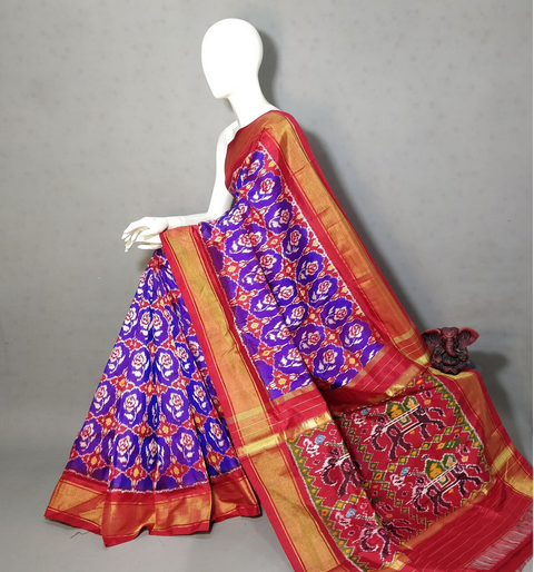 PGMRIDSS4S24BXDC49- Ikat silk saree