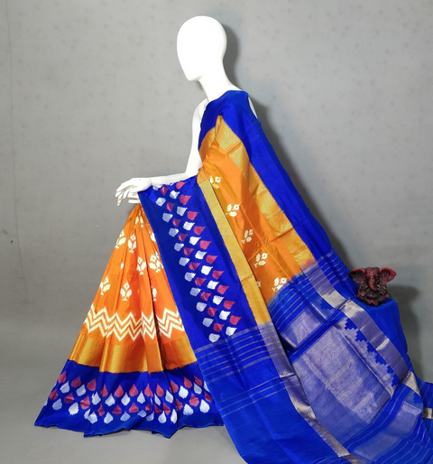 PGMRIDSS4V23TSDC07- Ikat silk saree