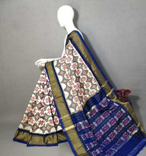 PGMRIDSS4D31BICD12- Ikat silk saree