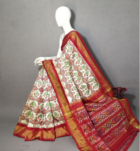 PGMRIDSS4S24BXDC28- Ikat silk saree