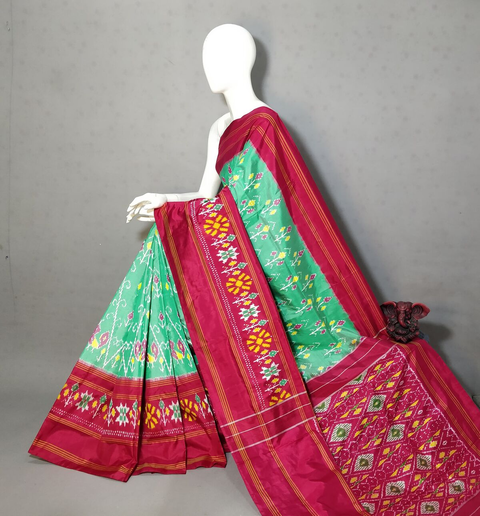 PGMRIDSS4O15TSDD32- Ikat silk saree