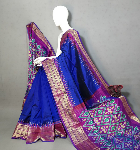 PGMRIDSS4V26BXDC19- Ikat silk saree