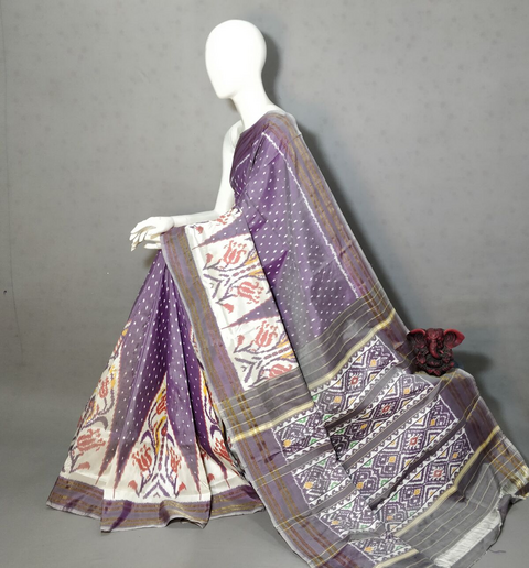 PGMRIDSS4D13NIDC50- Ikat silk saree