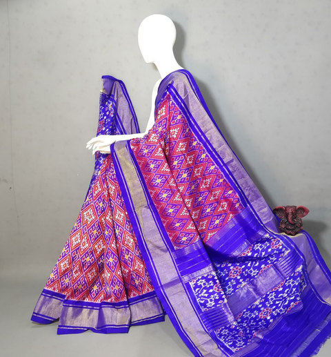 PGMRKBRS4S21BICD25- Ikat silk saree