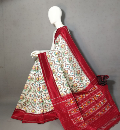 PGMRIDSS4S20NICD28- Ikat silk saree