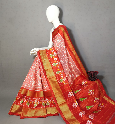 PGMRIDSS4S21BBCC12- Ikat silk saree