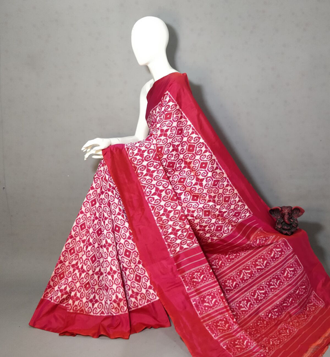 PGMRIDSS4S24BXDC42- Ikat silk saree