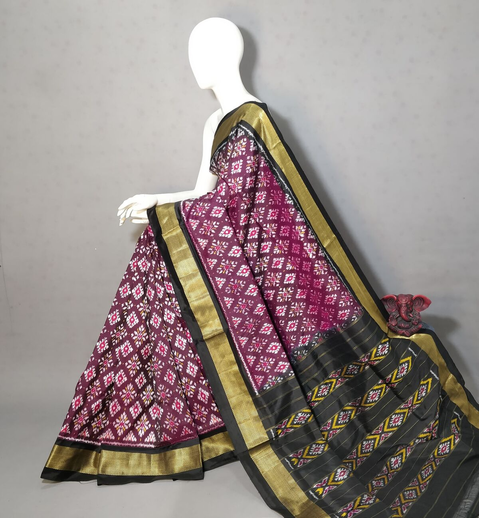 PGMRIDSS4S24BXDC54- Ikat silk saree