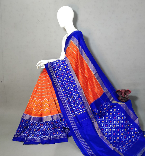 PGMRIDSS4V23TSDC15- Ikat silk saree