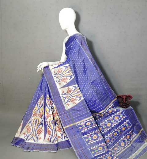 PGMRIDSS4D29NICC23- Ikat silk saree