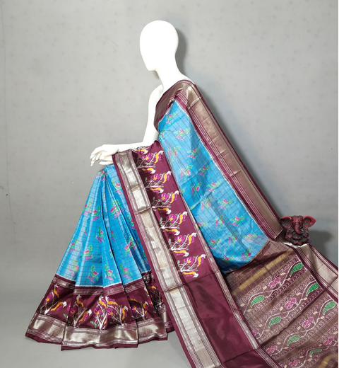 PGMRFTHS4S30NTCD15- Full tissue Ikat silk saree