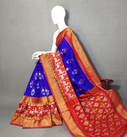 PGMRIDSS4S30TFCC10- Ikat silk saree