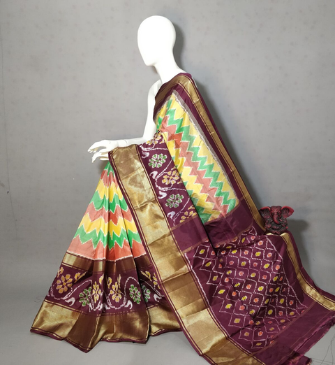 PGMRIDSS4S21BBCC05- Ikat silk saree