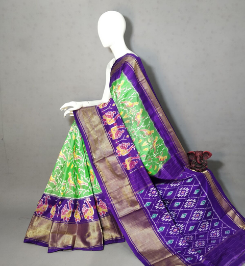 PGMRIDSS4S21BBCC14- Ikat silk saree