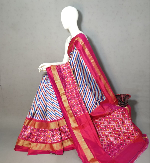 PGMRIDSS4S21BBCC41- Ikat silk saree