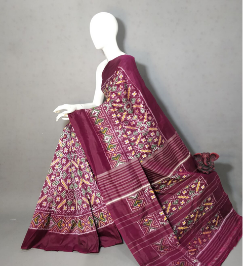 PGMRIDSS4S28BICD20- Ikat silk saree