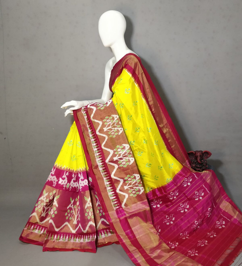 PGMRIDSS4S17TFCD29- Ikat silk saree