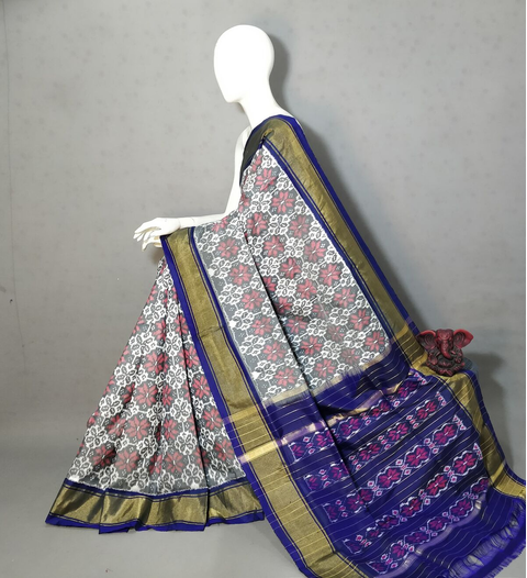 PGMRKBRS4S21BICD15- Ikat silk saree