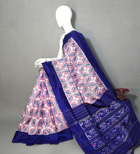 PGMRIDSS4D31BICD30- Ikat silk saree