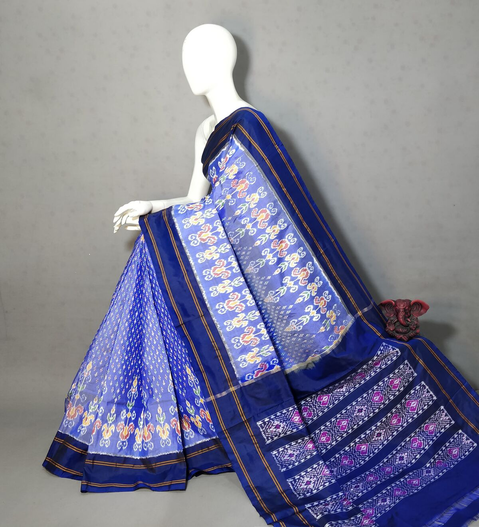 PGMRIDSS4S24BXDC52- Ikat silk saree