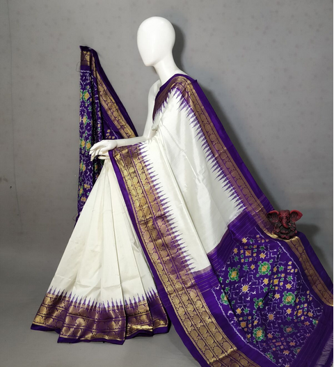 PGMRIDSS4V26BXDC08- Ikat silk saree