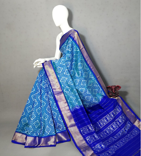 PGMRIDSS4O08BBCD17- Ikat silk saree