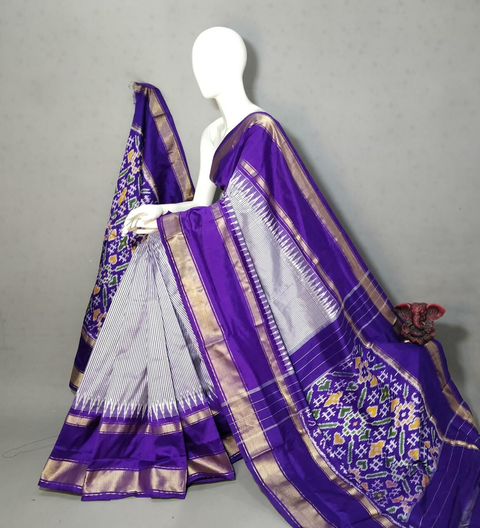 PGMRIDSS4O28TSCC09- Ikat silk saree