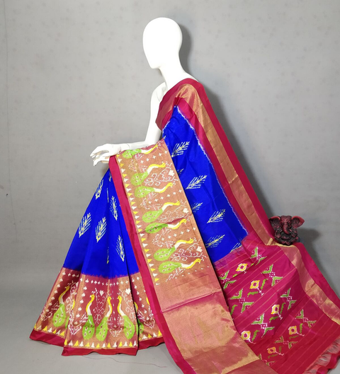 PGMRIDSS4S29TFDD09- Ikat silk saree