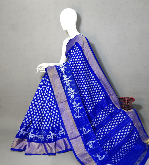 PGMRIDSS4S30TFCC41- Ikat silk saree