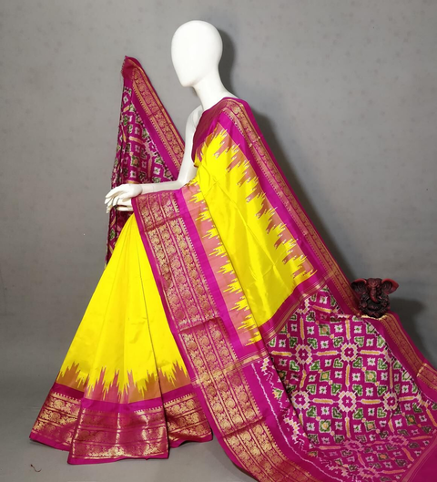 PGMRIDSS4O25BXCD44- Ikat silk saree