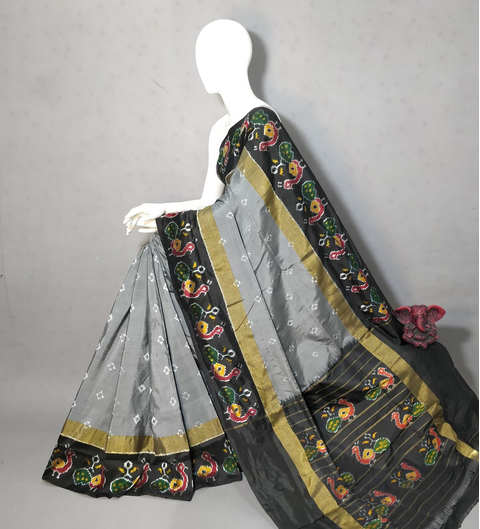 PGMRIDSS4V05BICC19- Ikat silk saree