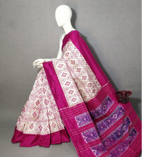 PGMRIDSS4S24BXDC38- Ikat silk saree