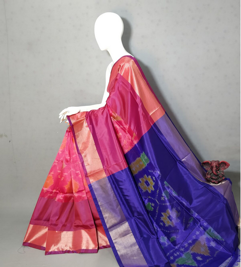 PGMRISSS4D09ISDC19- Ikat soft silk saree