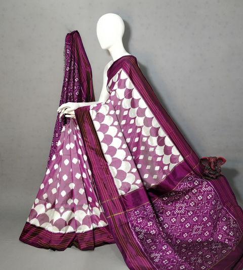 PGMRIDSS4S30TFCC16- Ikat silk saree